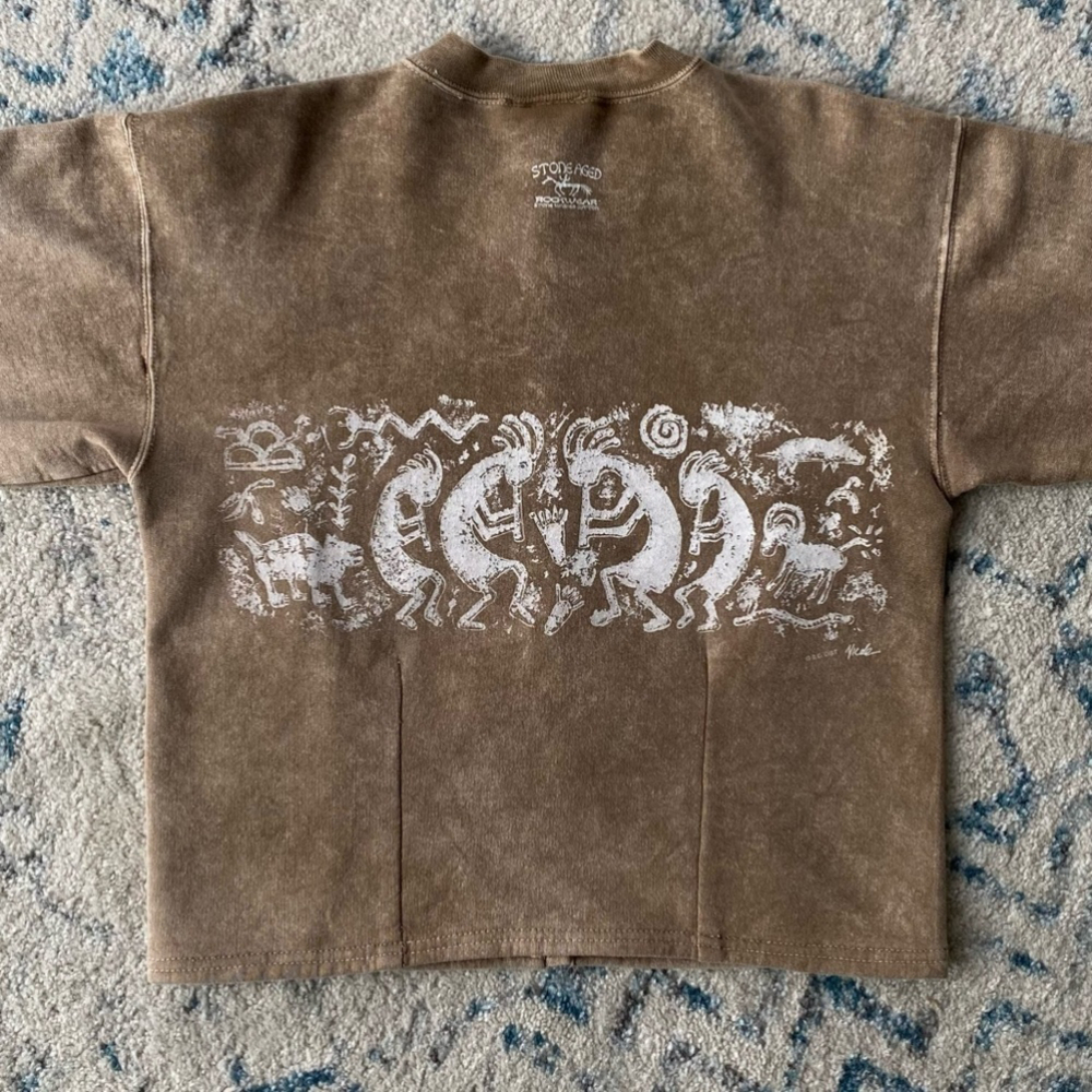 1990’S vintage stone aged rockwear cardigan - Picture 6 of 9